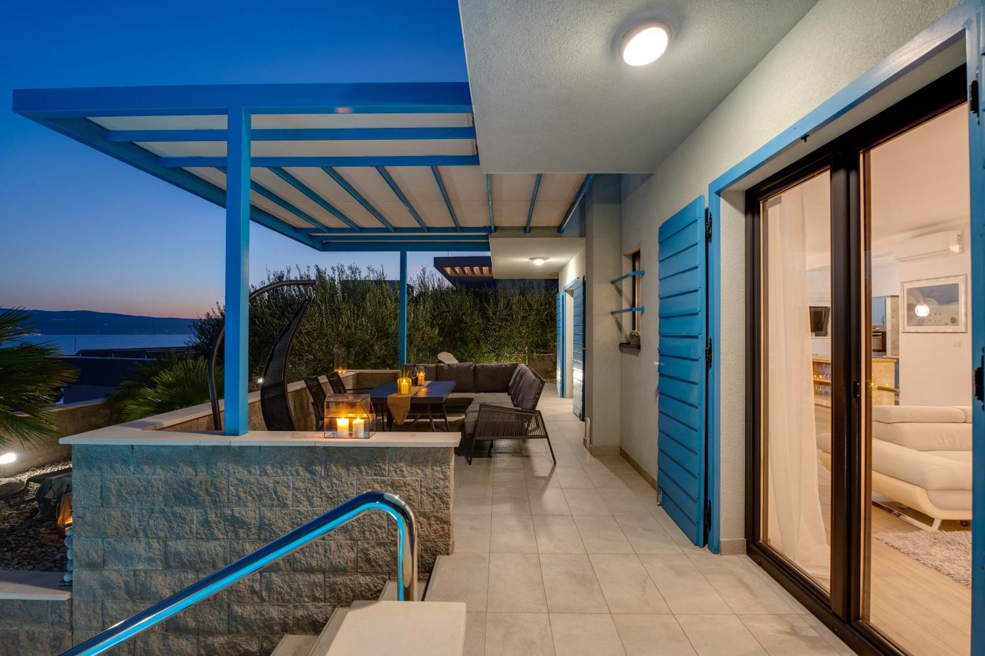 Villa Allegra With 32Msq Heated Pool, 300M Far From Sandy Beaches, Open Sea View Омиш Экстерьер фото